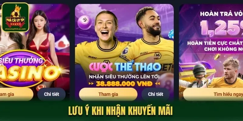 Lưu ý khi nhận khuyến mãi 